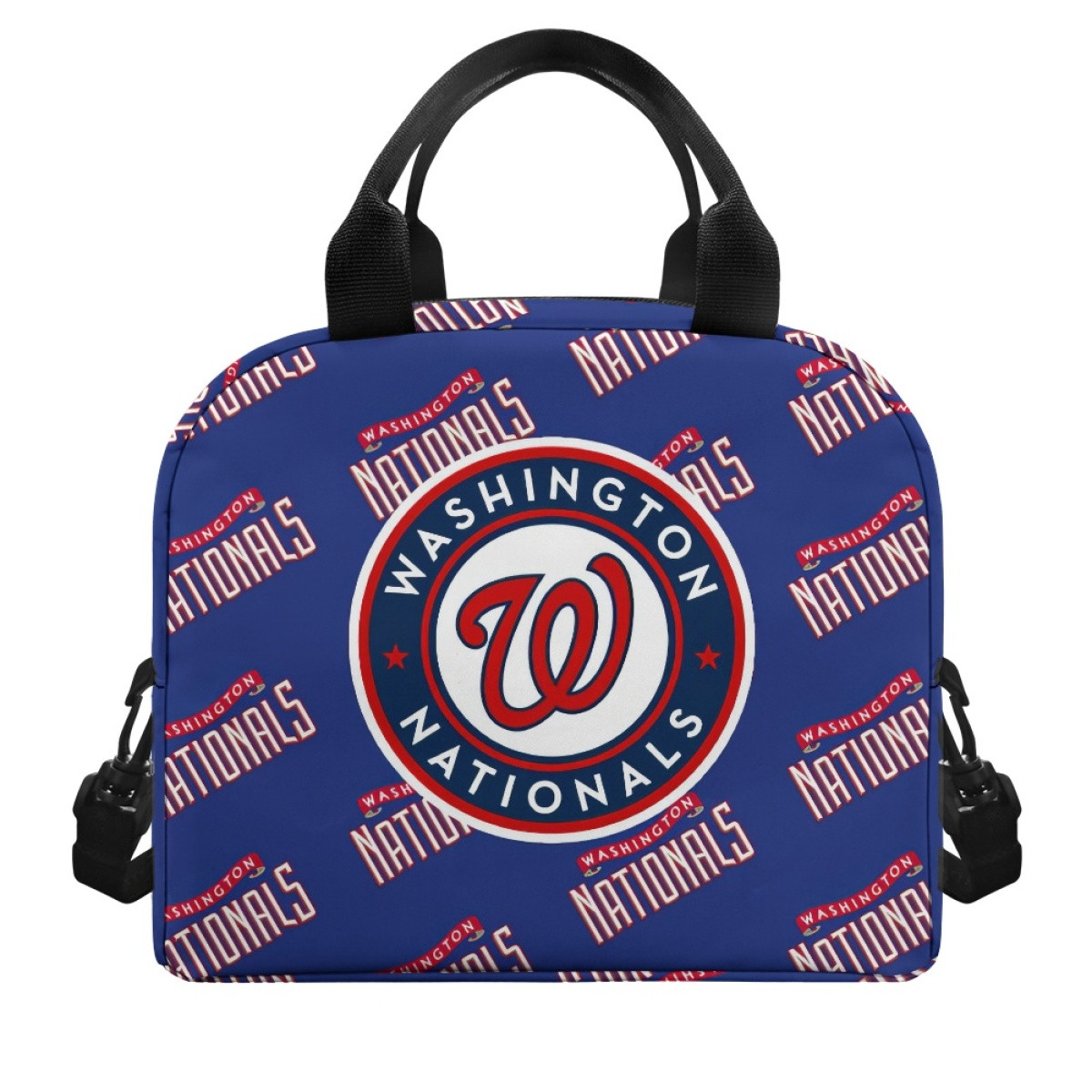 MLB Washington Nationals Insulated Lunch Bag Box - Washington Nationals Medley Monogram Wordmark