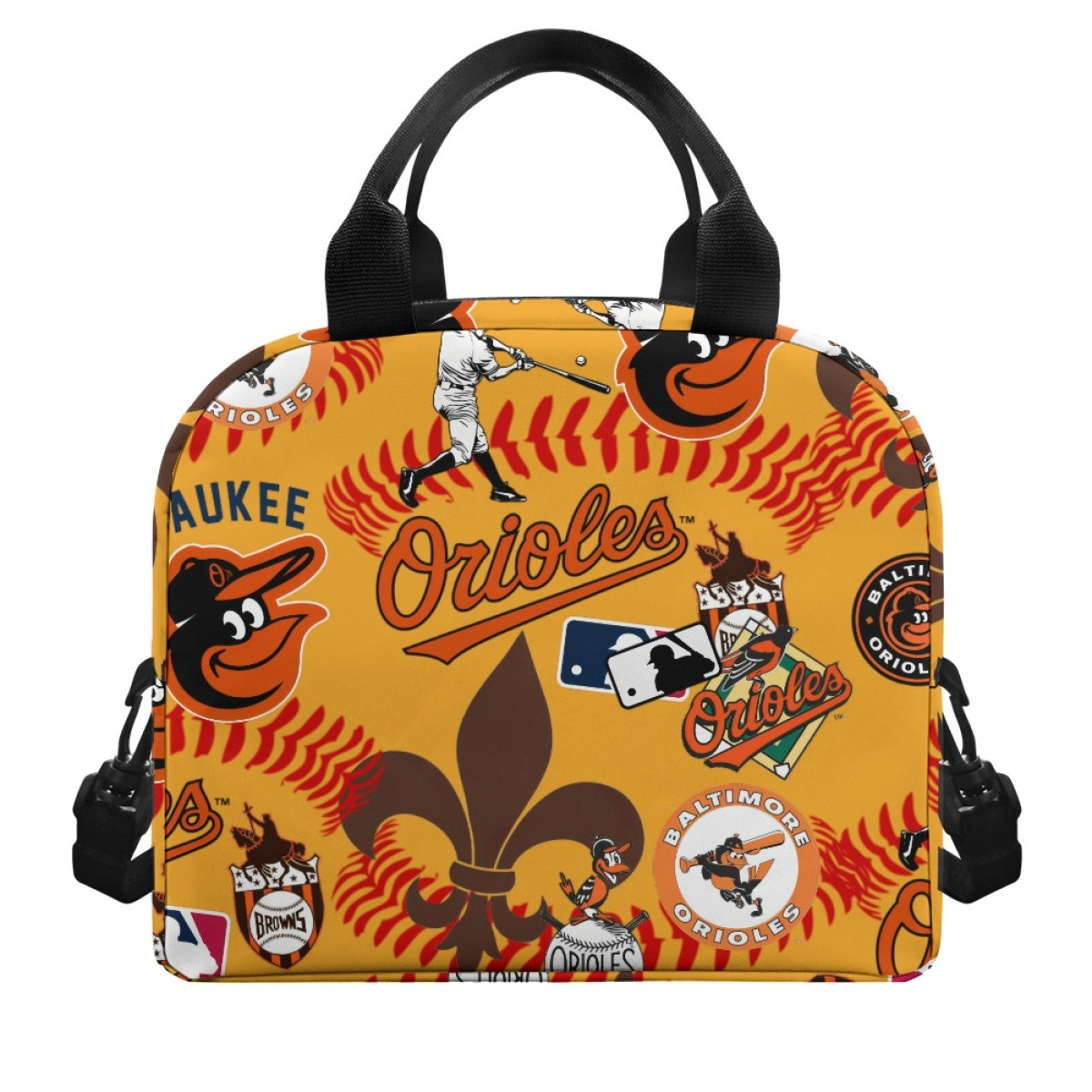 MLB Baltimore Orioles Lunch Box - Baltimore Orioles Mania Collage Logo
