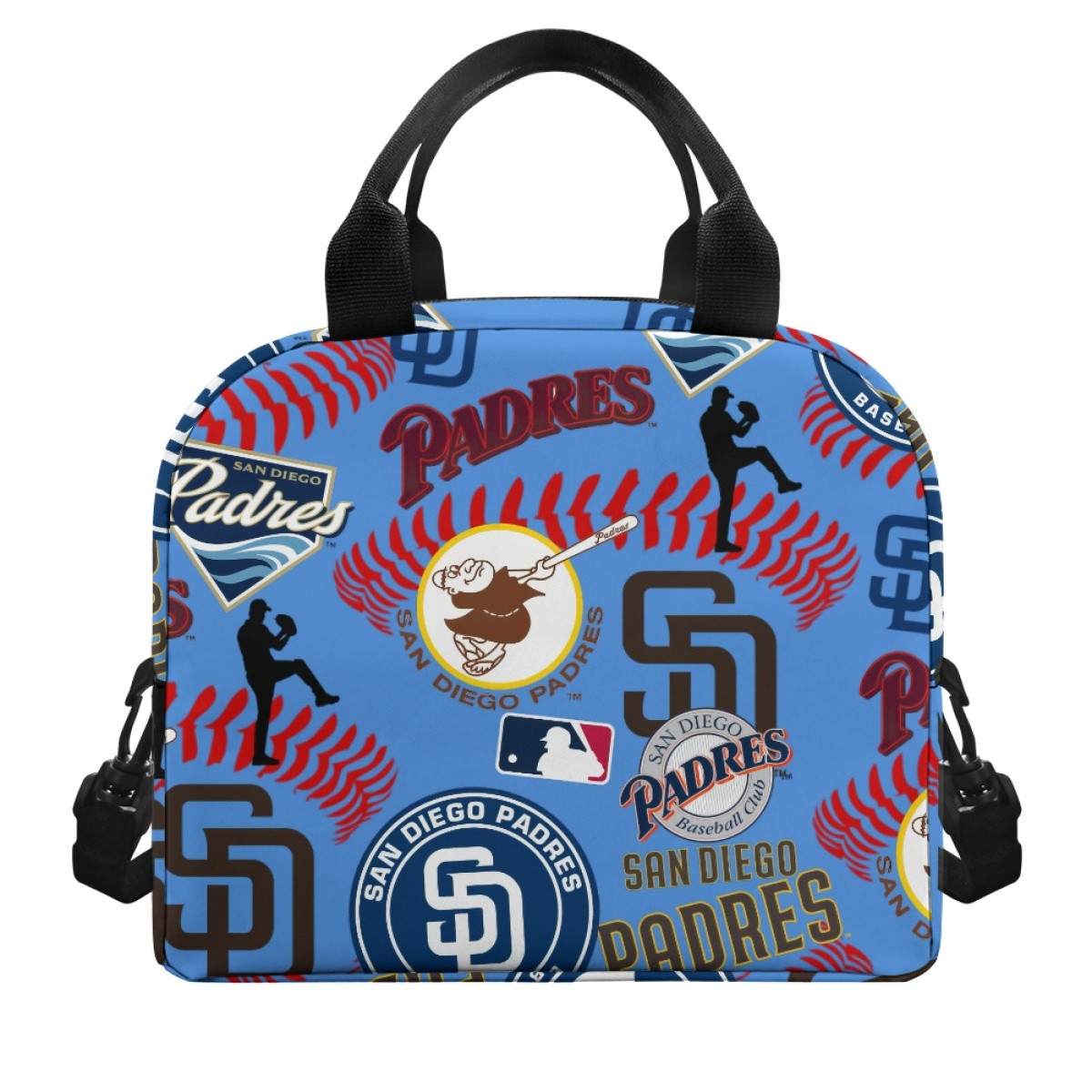 MLB San Diego Padres Lunch Box - San Diego Padres Mania Collage Logo