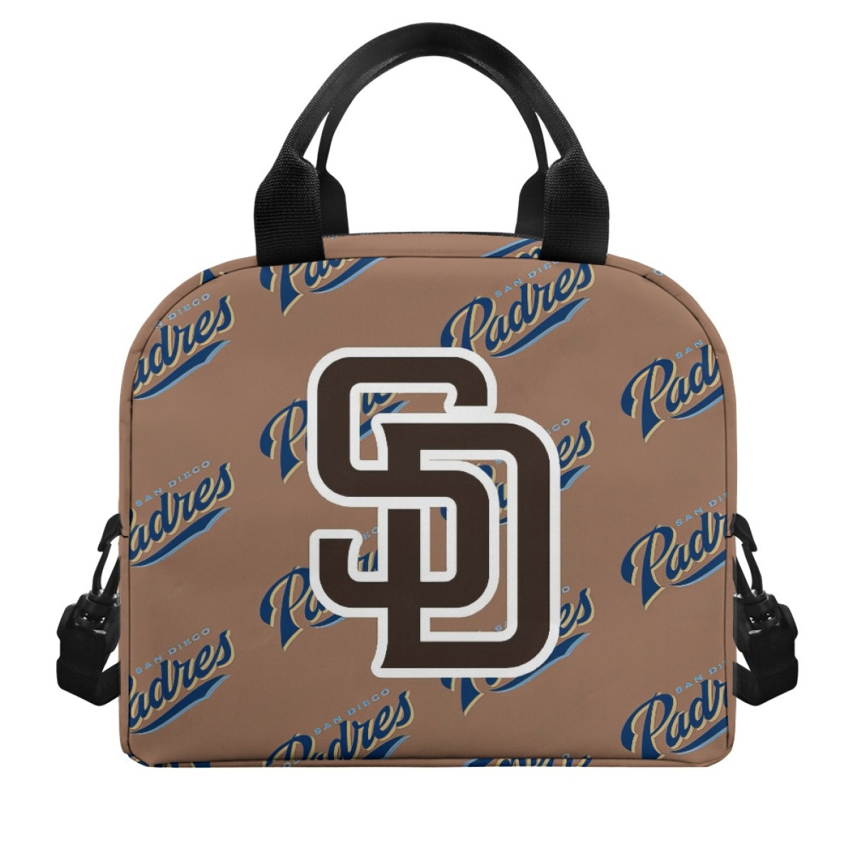 MLB San Diego Padres Insulated Lunch Bag Box - San Diego Padres Medley Monogram Wordmark