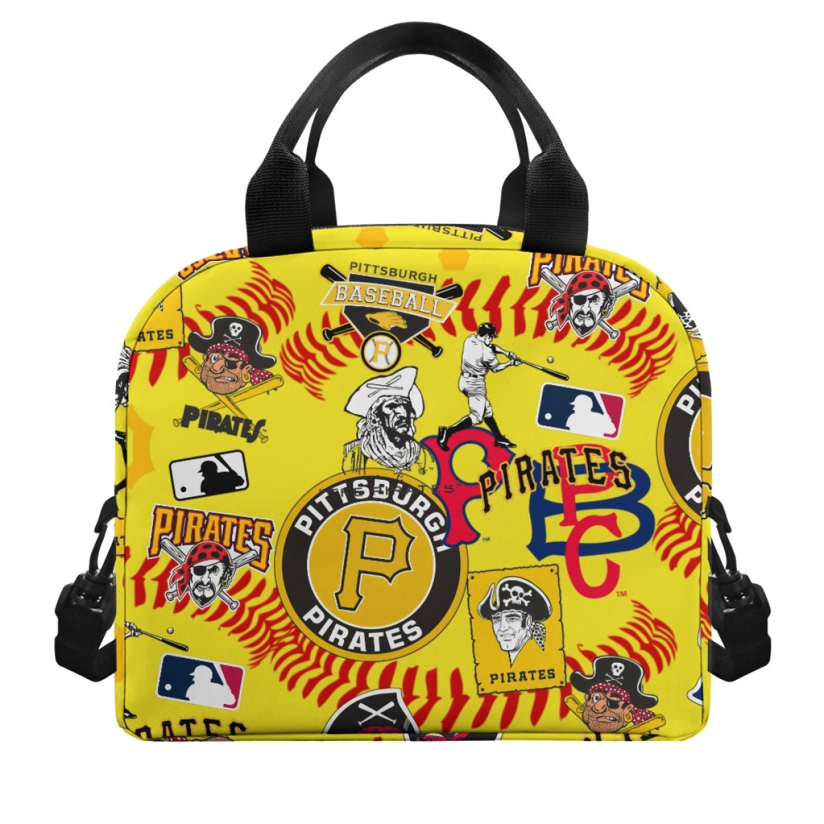 MLB Pittsburgh Pirates Lunch Box - Pittsburgh Pirates Mania Collage Logo