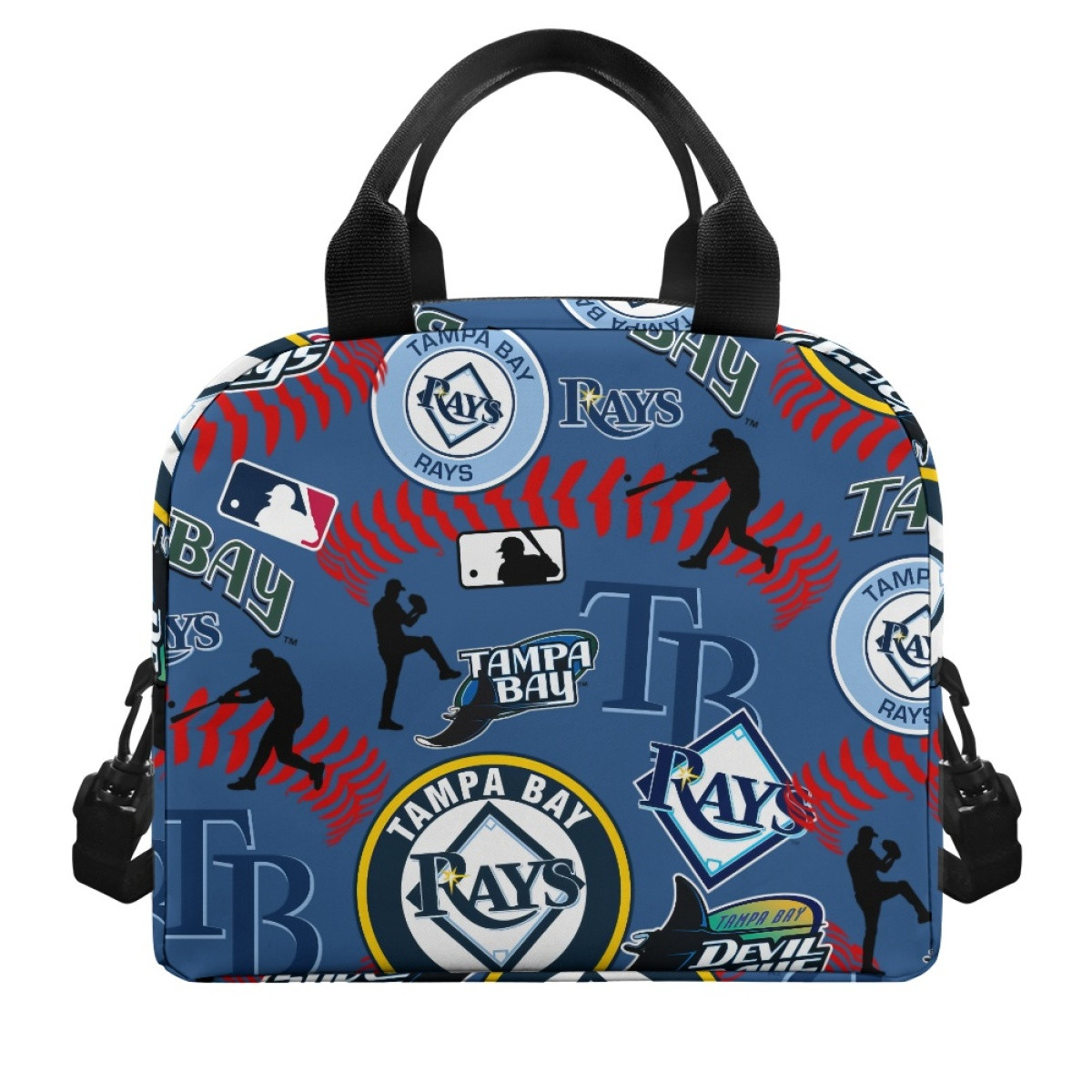 MLB Tampa Bay Rays Lunch Box - Tampa Bay Rays Mania Collage Logo