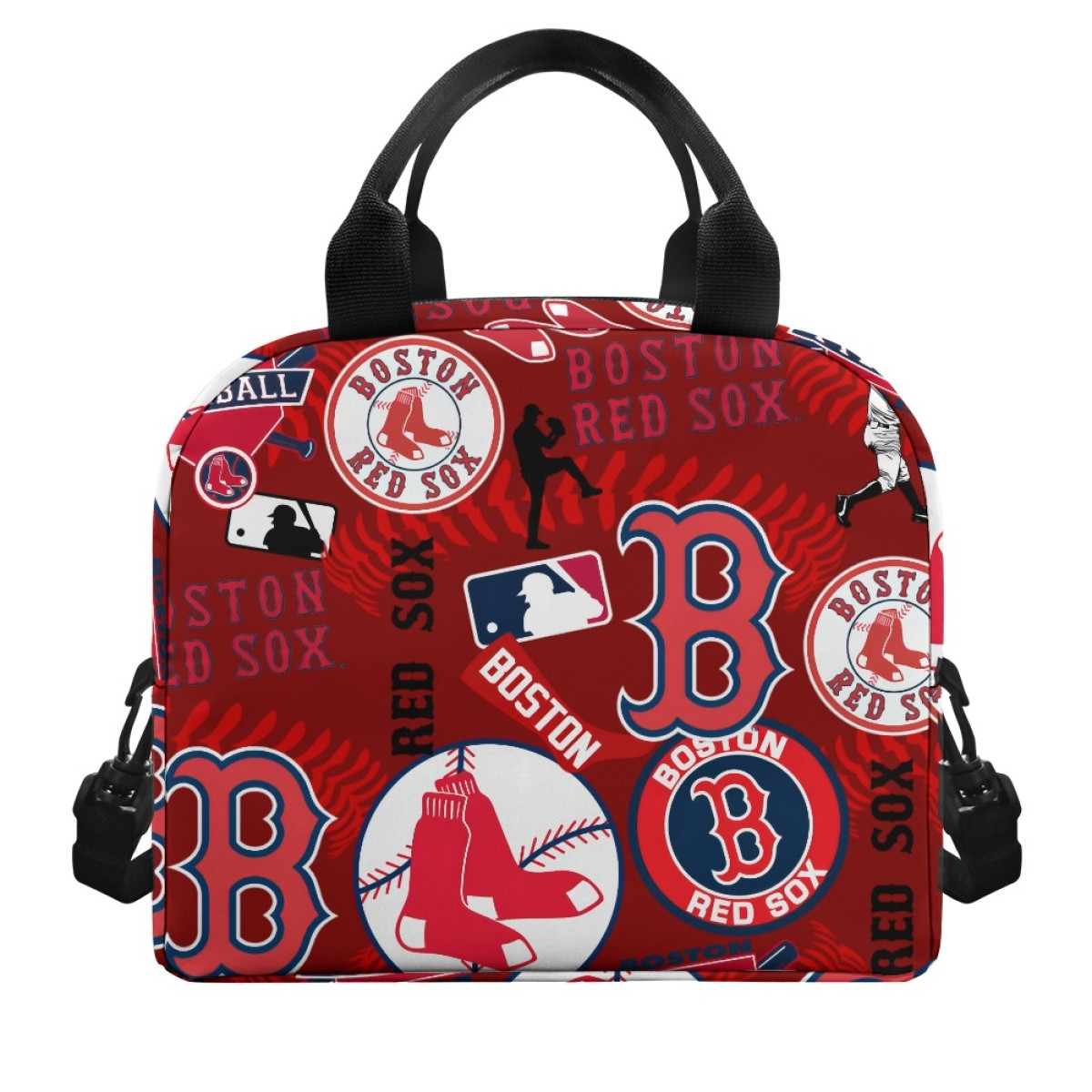 MLB Boston Red Sox Lunch Box - Boston Red Sox Mania Collage Logo