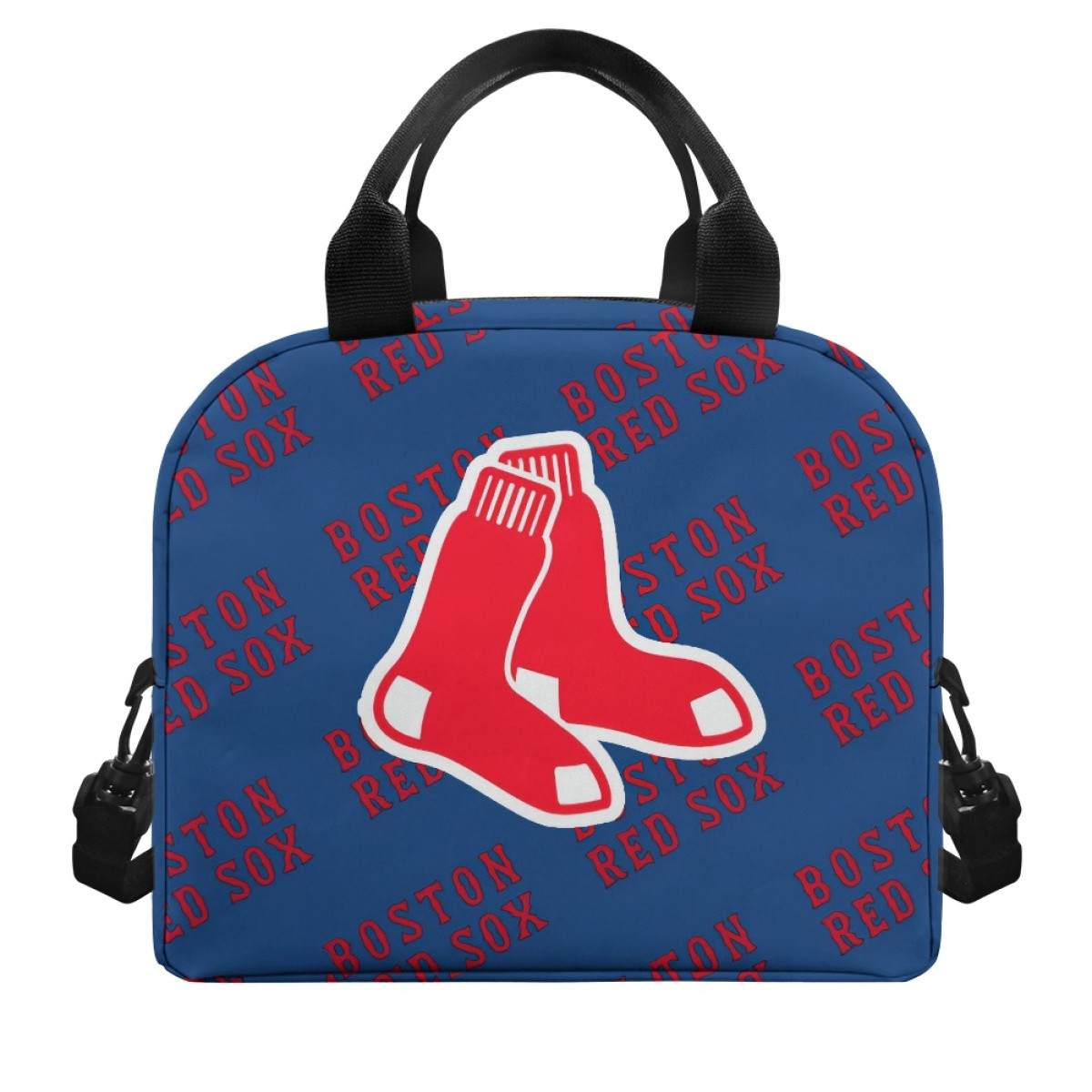 MLB Boston Red Sox Insulated Lunch Bag Box - Boston Red Sox Medley Monogram Wordmark