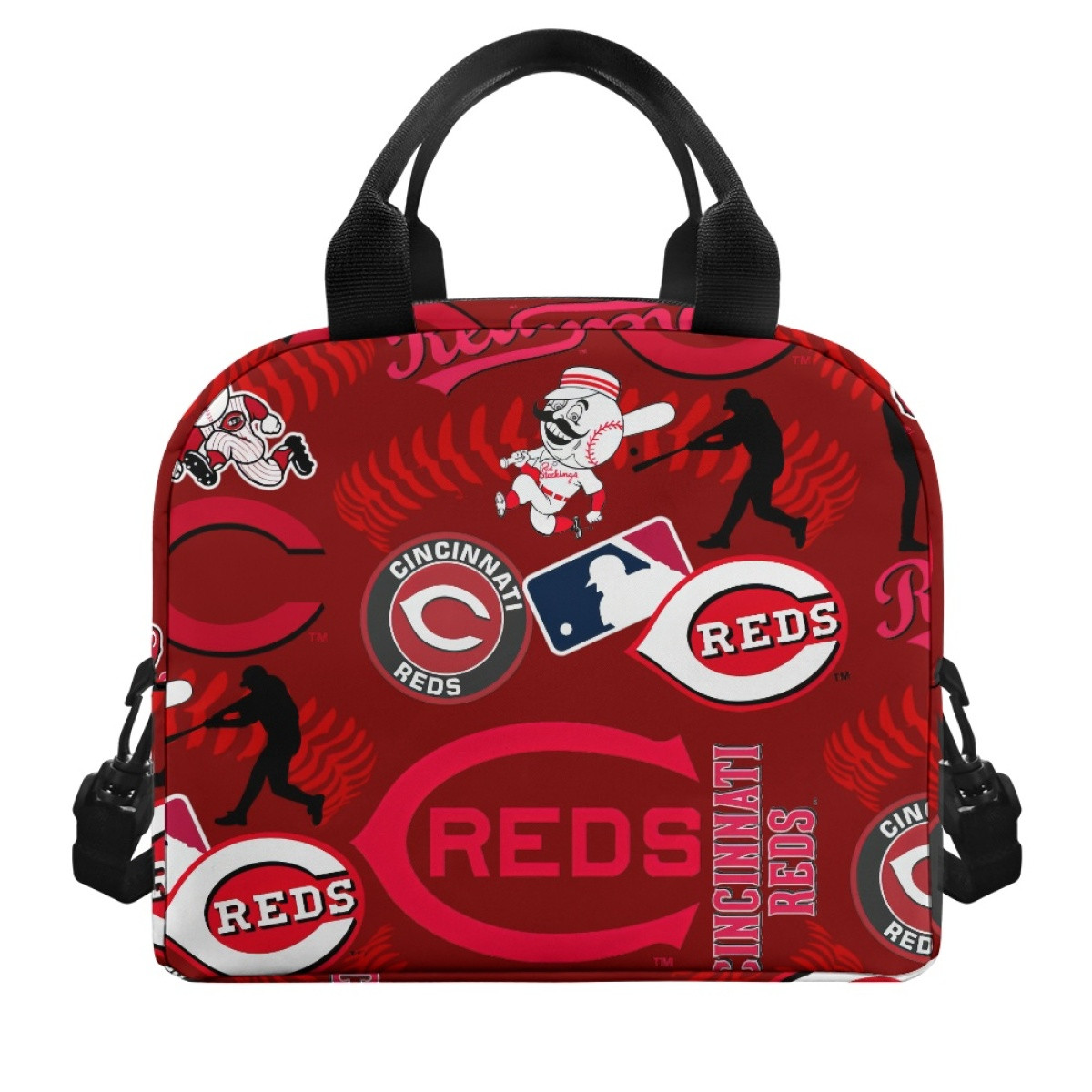 MLB Cincinnati Reds Lunch Box - Cincinnati Reds Mania Collage Logo