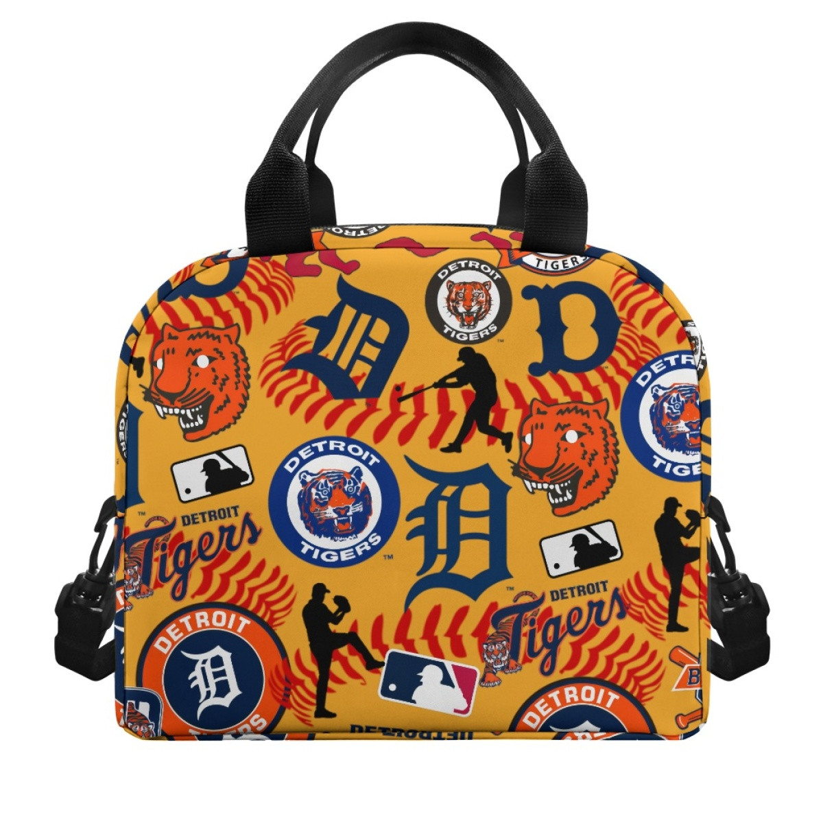 MLB Detroit Tigers Lunch Box - Detroit Tigers Mania Collage Logo