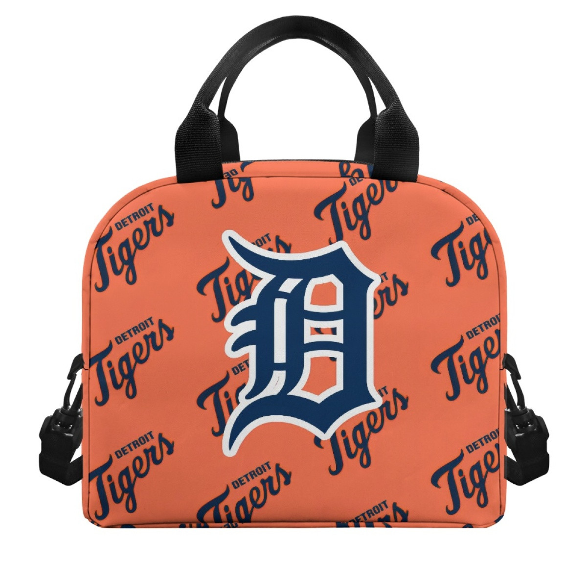 MLB Detroit Tigers Insulated Lunch Bag Box - Detroit Tigers Medley Monogram Wordmark