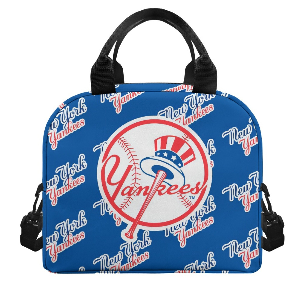 MLB New York Yankees Insulated Lunch Bag Box - New York Yankees Medley Monogram Wordmark