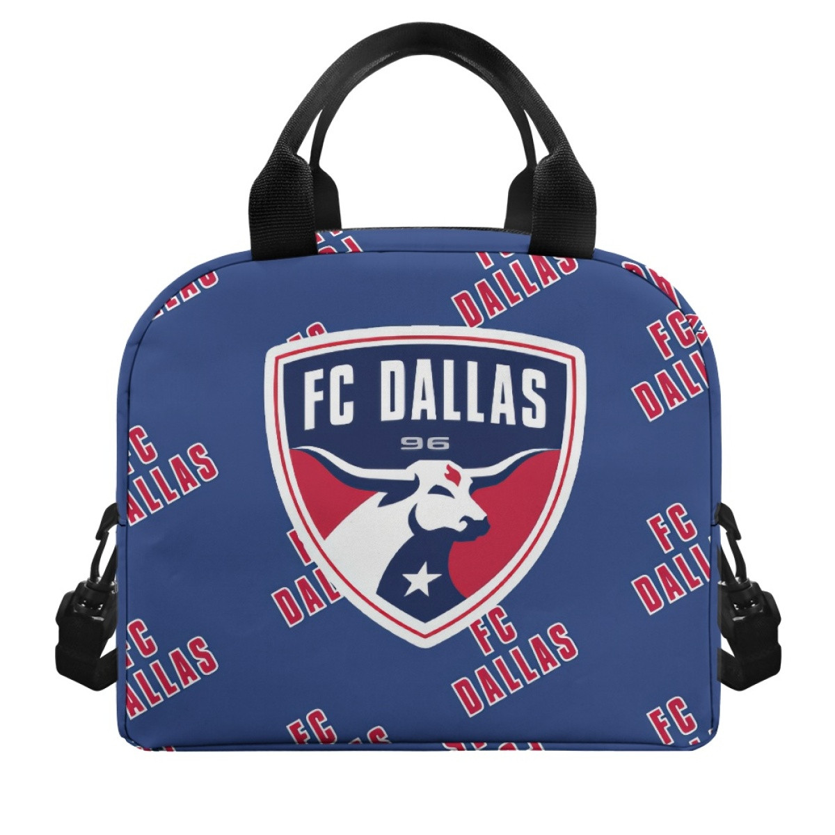 MLS FC Dallas Insulated Lunch Bag Box - Dallas Football Club Medley Monogram Wordmark