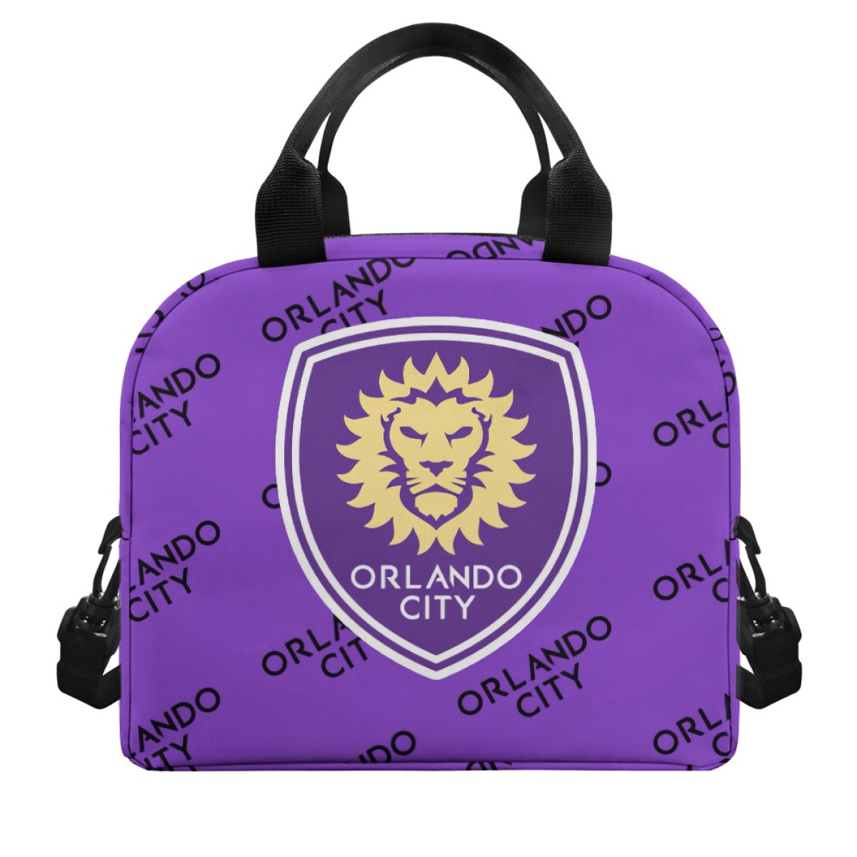 MLS Orlando City SC Insulated Lunch Bag Box - Orlando City Soccer Club Medley Monogram Wordmark
