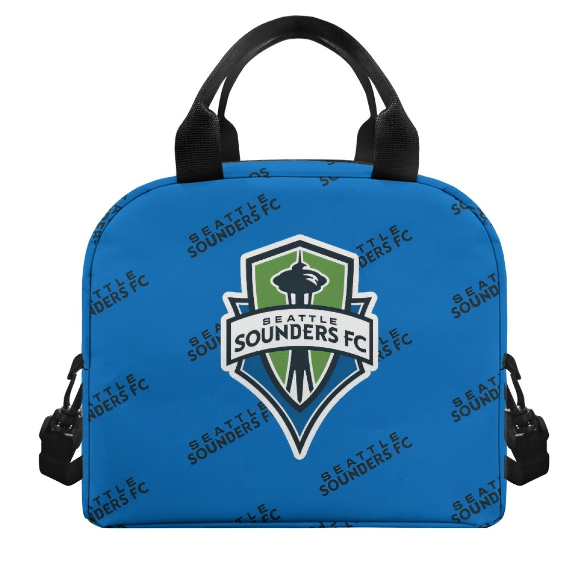 MLS Seattle Sounders FC Insulated Lunch Bag Box - Seattle Sounders Football Club Medley Monogram Wordmark