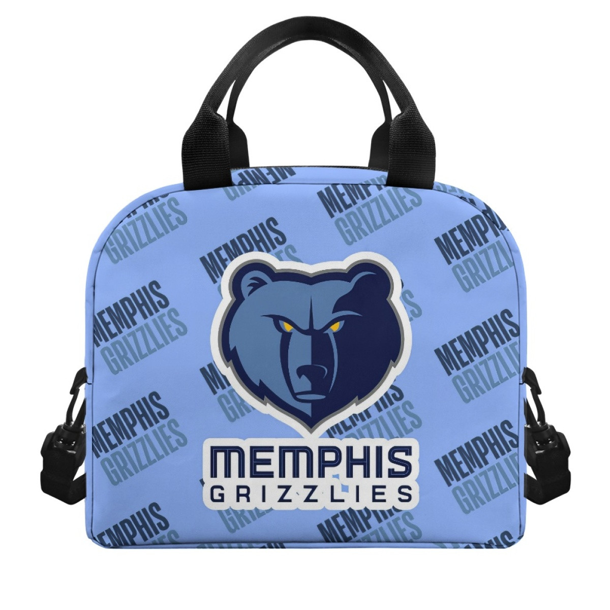 NBA Memphis Grizzlies Insulated Lunch Bag Box - Memphis Grizzlies Medley Monogram Wordmark