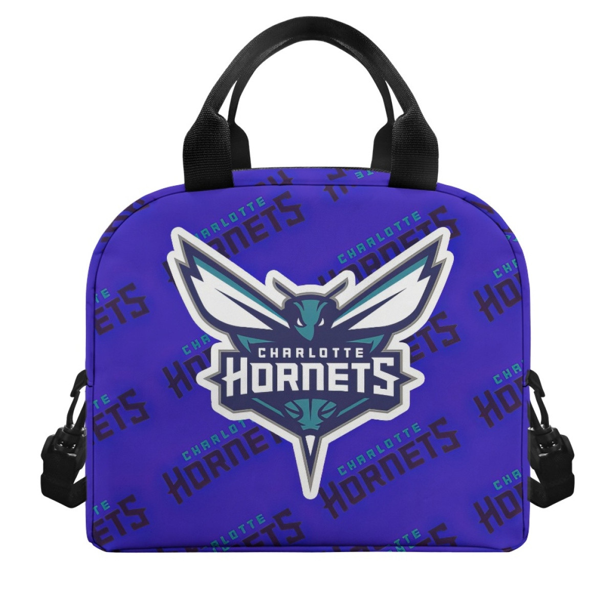 NBA Charlotte Hornets Insulated Lunch Bag Box - Charlotte Hornets Medley Monogram Wordmark