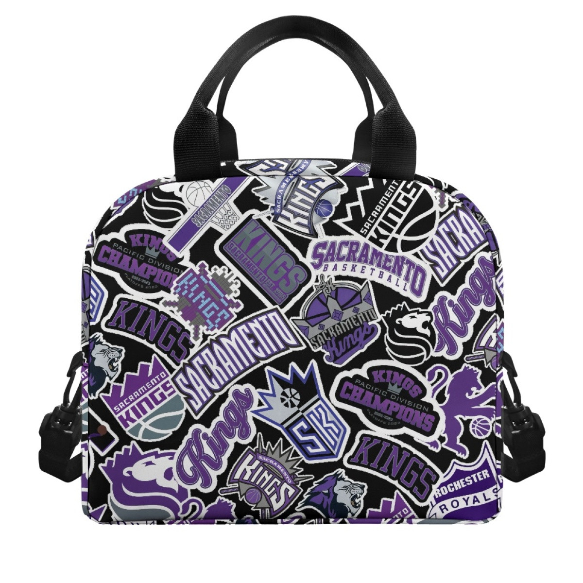 NBA Sacramento Kings Insulated Lunch Bag Box - Sacramento Kings Mania College Logo