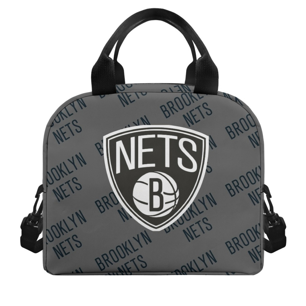 NBA Brooklyn Nets Insulated Lunch Bag Box - Brooklyn Nets Medley Monogram Wordmark