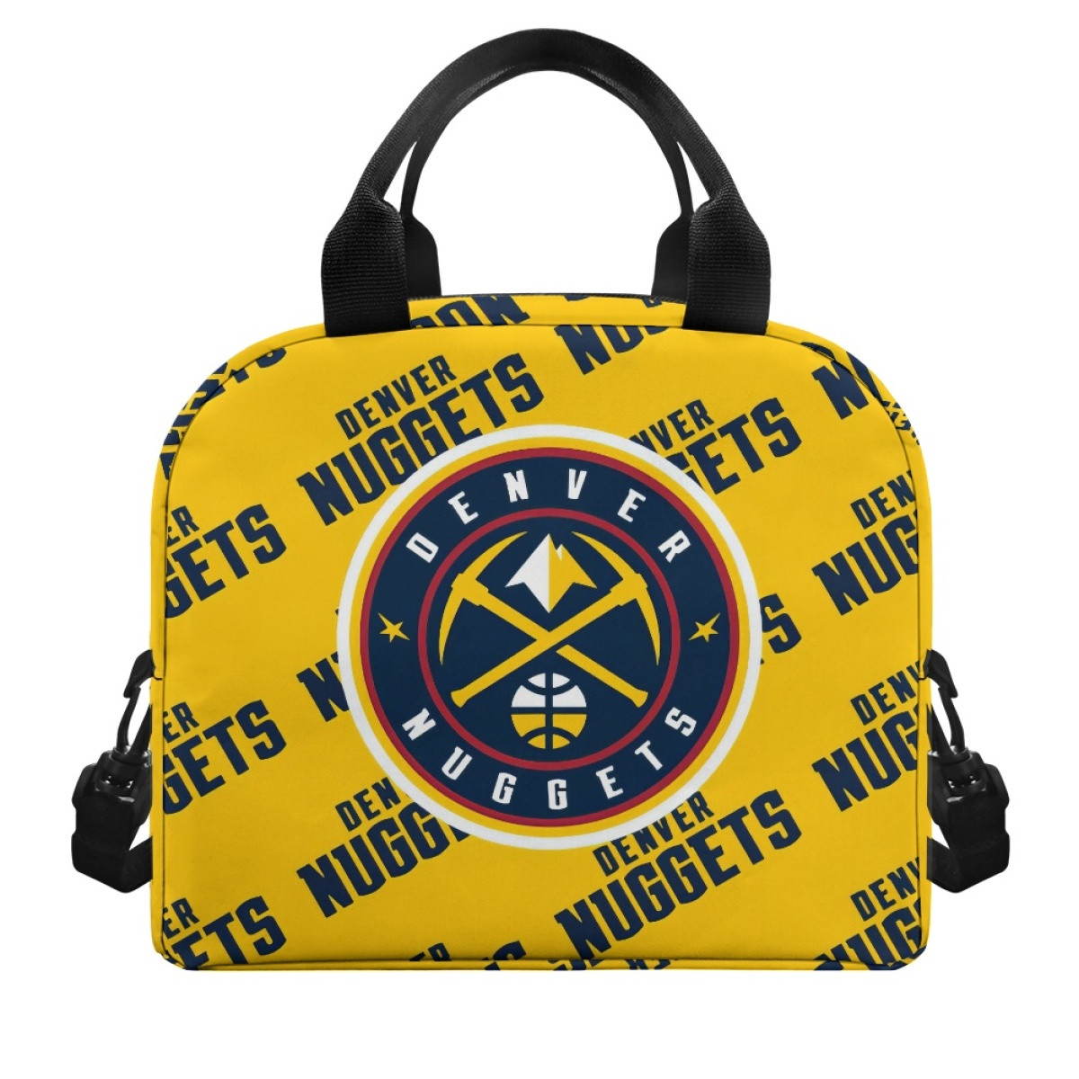 NBA Denver Nuggets Insulated Lunch Bag Box - Denver Nuggets Medley Monogram Wordmark