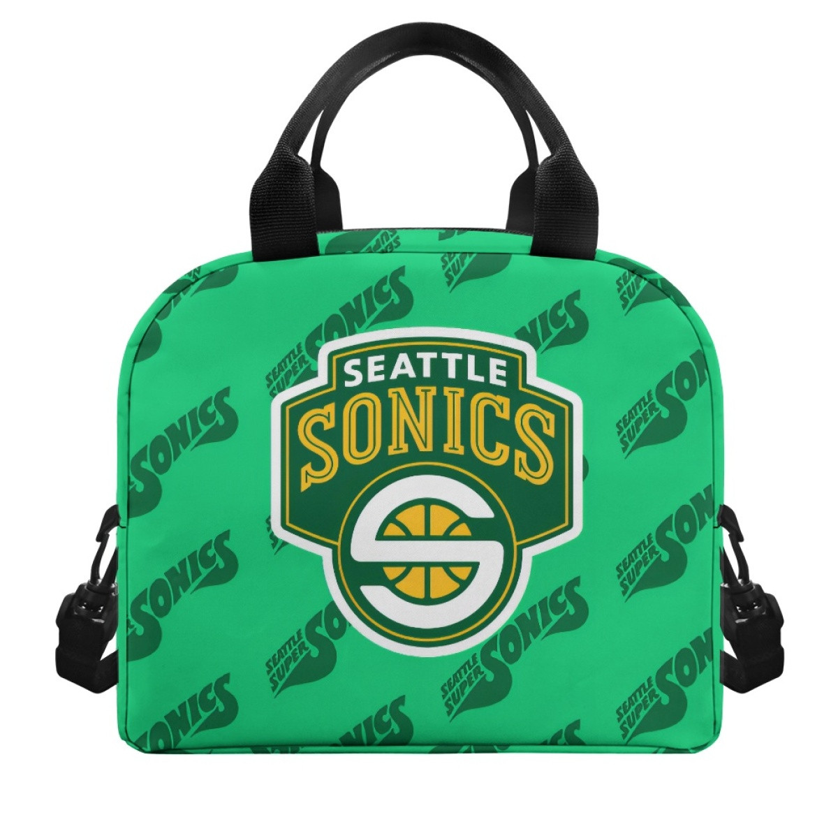 NBA Seattle Supersonics Insulated Lunch Bag Box - Seattle Supersonics Medley Monogram Wordmark