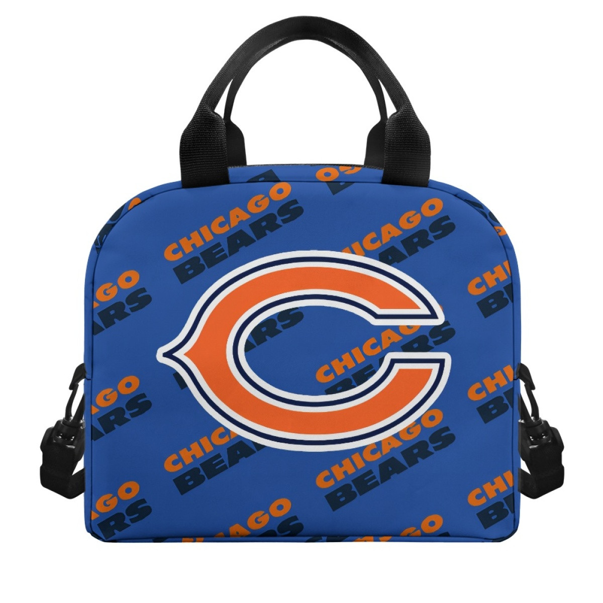 NFL Chicago Bears Insulated Lunch Bag Box - Chicago Bears Medley Monogram Wordmark