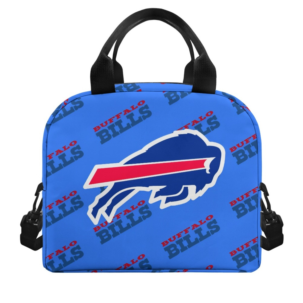 NFL Buffalo Bills Insulated Lunch Bag Box - Buffalo Bills Medley Monogram Wordmark