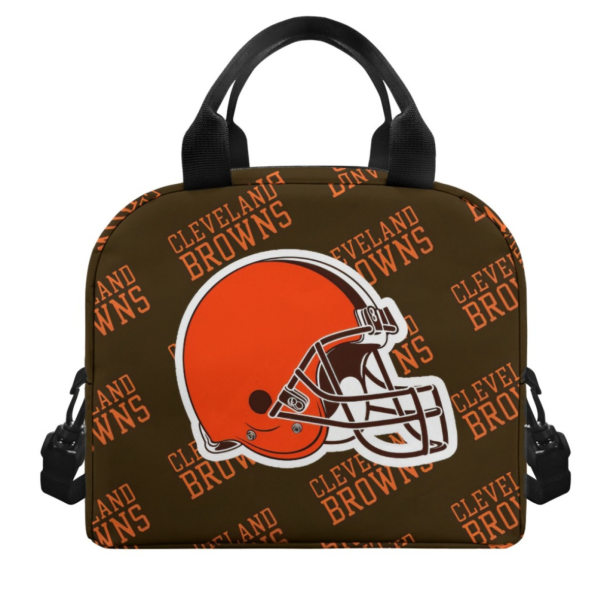 NFL Cleveland Browns Insulated Lunch Bag Box - Cleveland Browns Medley Monogram Wordmark