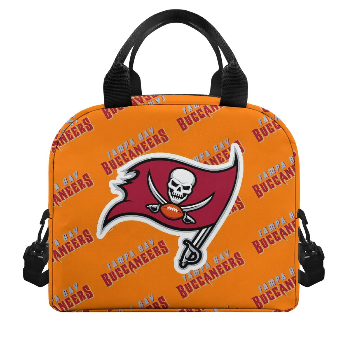 NFL Tampa Bay Buccaneers Insulated Lunch Bag Box - Tampa Bay Buccaneers Medley Monogram Wordmark