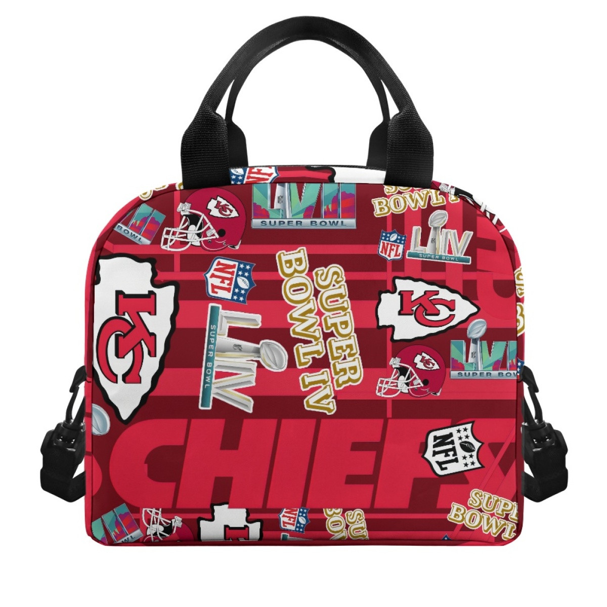 NFL Kansas City Chiefs Lunch Box - Kansas City Chiefs Super Bowl Championship Mania Collage Logo