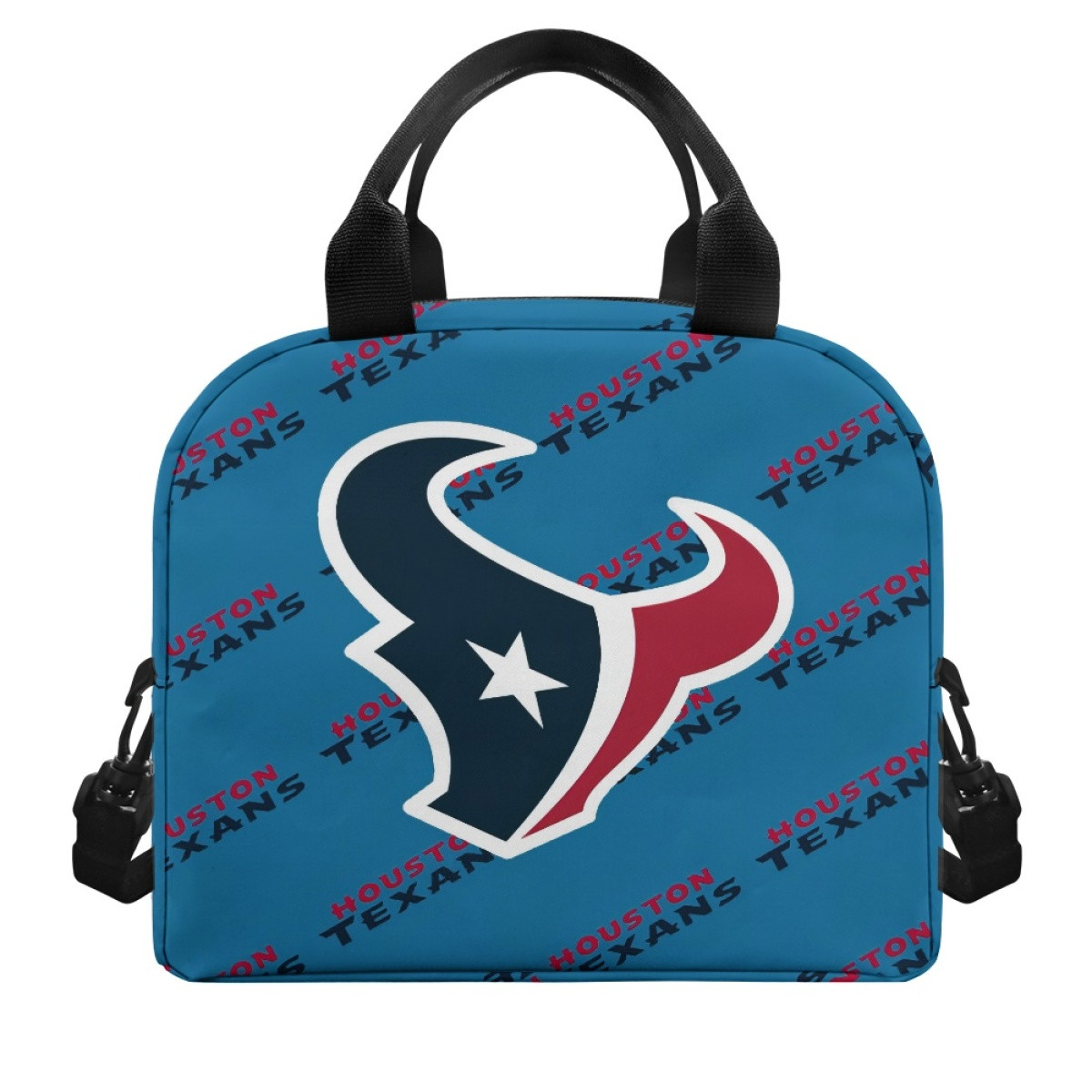 NFL Houston Texans Insulated Lunch Bag Box - Houston Texans Medley Monogram Wordmark