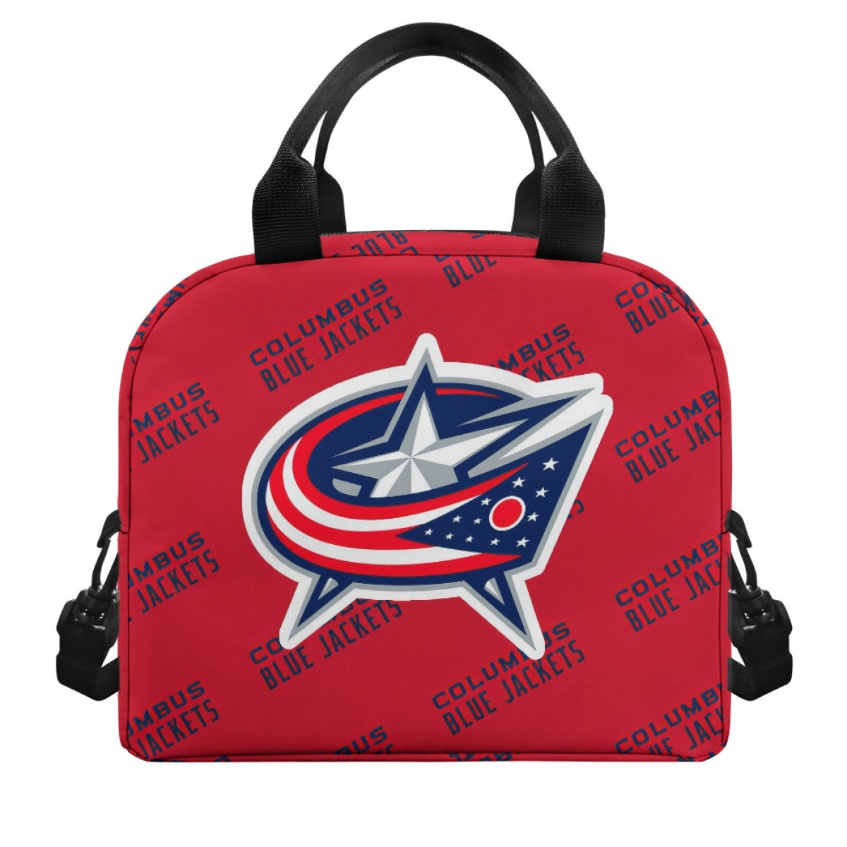 NHL Columbus Blue Jackets Insulated Lunch Bag Box - Columbus Blue Jackets Medley Monogram Wordmark
