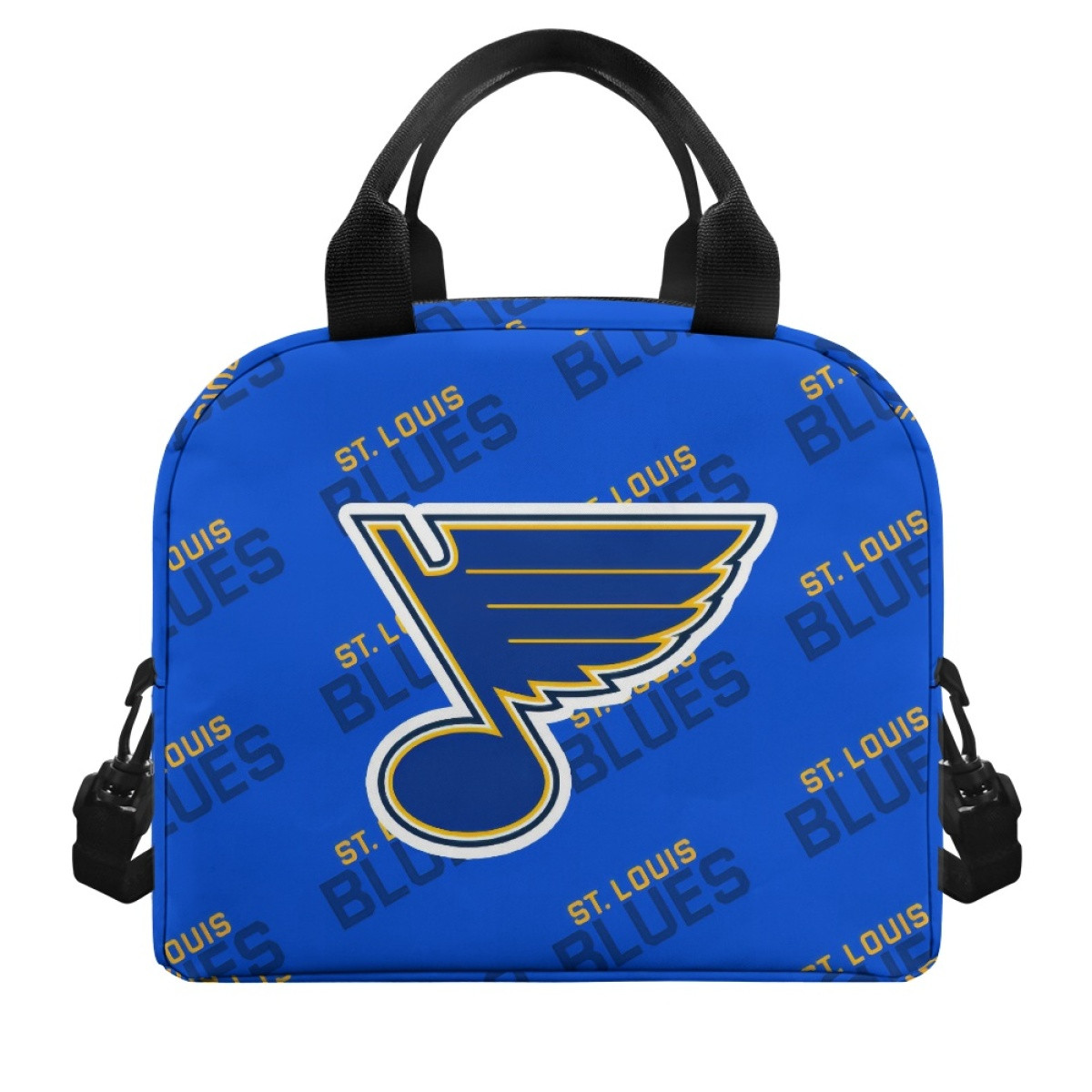 NHL St. Louis Blues Insulated Lunch Bag Box - St. Louis Blues Medley Monogram Wordmark
