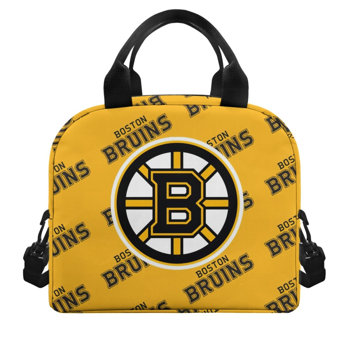 NHL Boston Bruins Insulated Lunch Bag Box - Boston Bruins Medley Monogram Wordmark