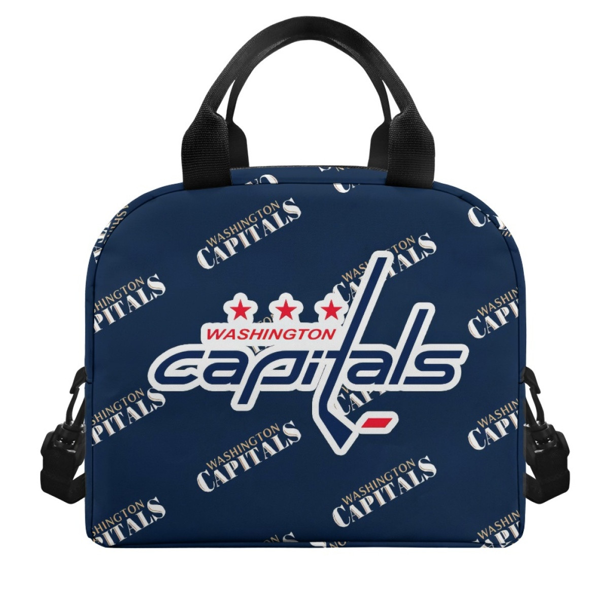 NHL Washington Capitals Insulated Lunch Bag Box - Washington Capitals Medley Monogram Wordmark