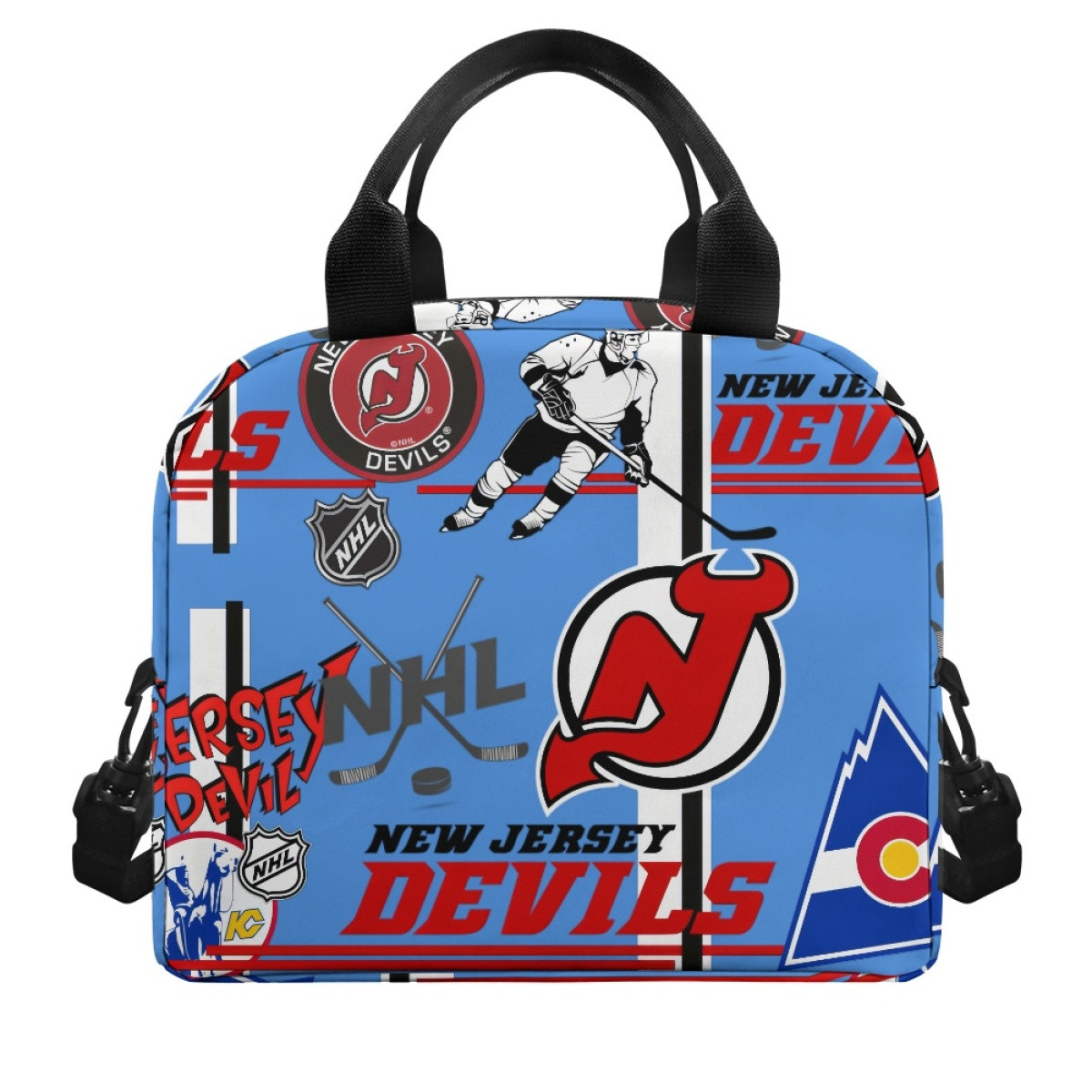 NHL New Jersey Devils Lunch Box - New Jersey Devils Mania Collage Logo