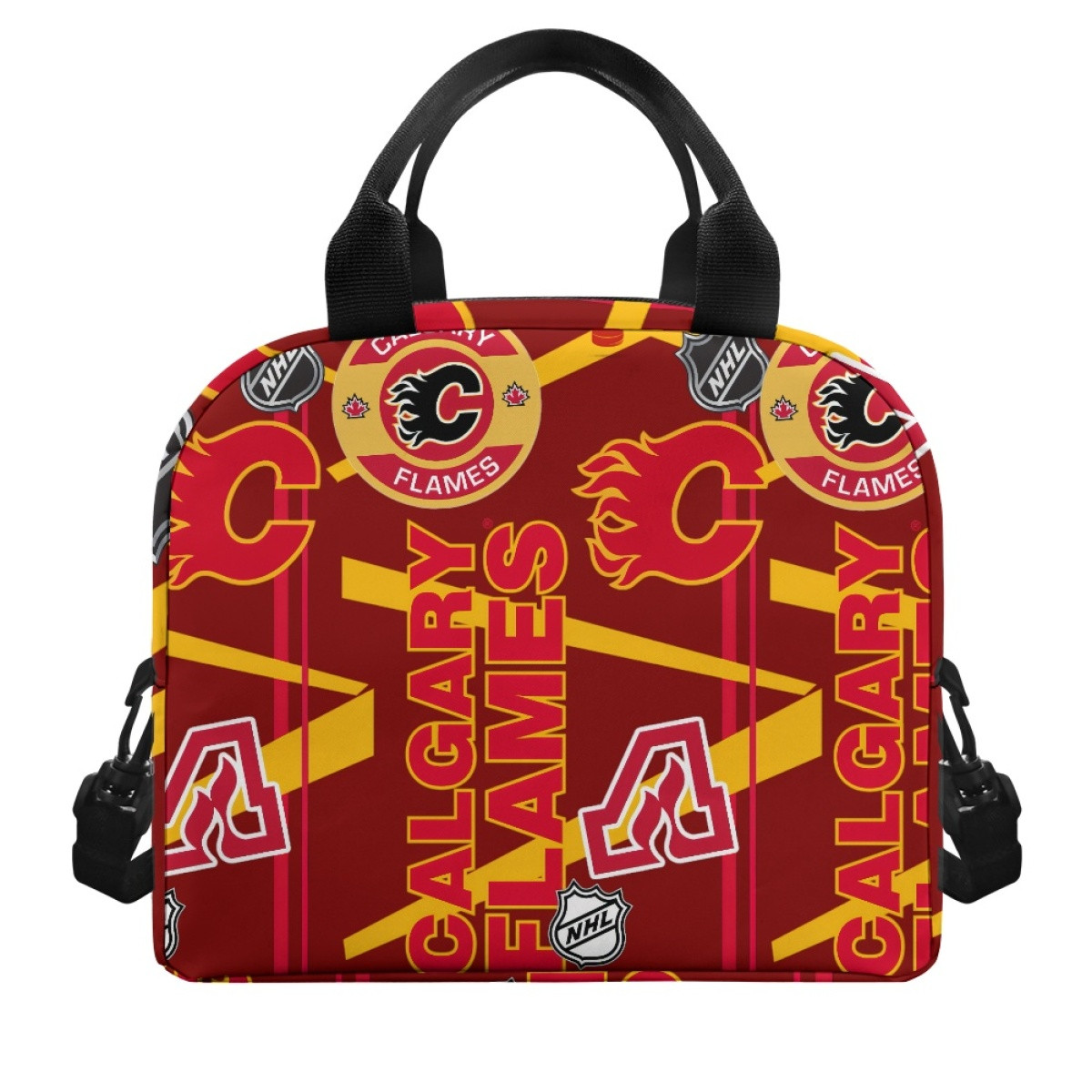 NHL Calgary Flames Lunch Box - Calgary Flames Mania Collage Logo