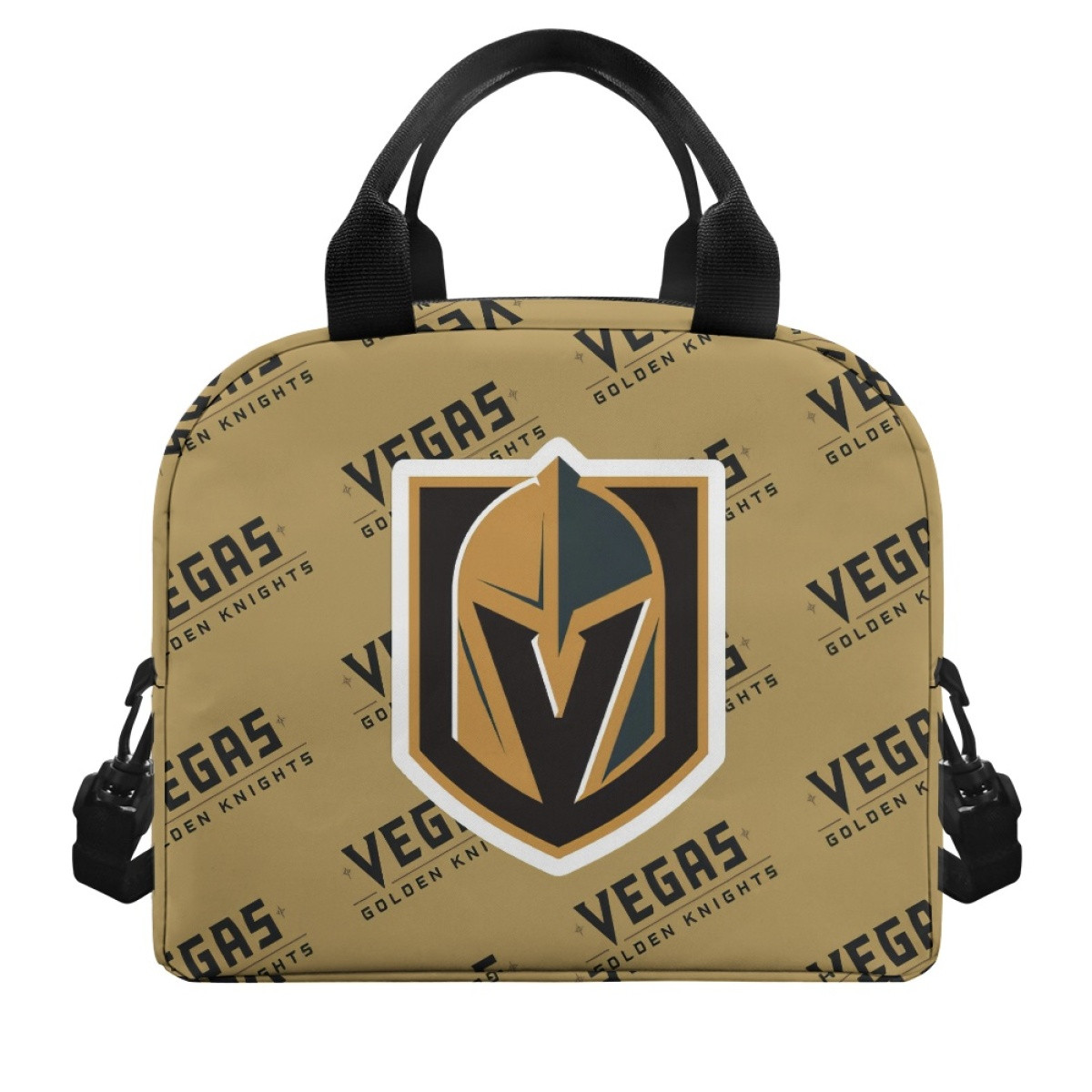 NHL Vegas Golden Knights Insulated Lunch Bag Box - Vegas Golden Knights Medley Monogram Wordmark