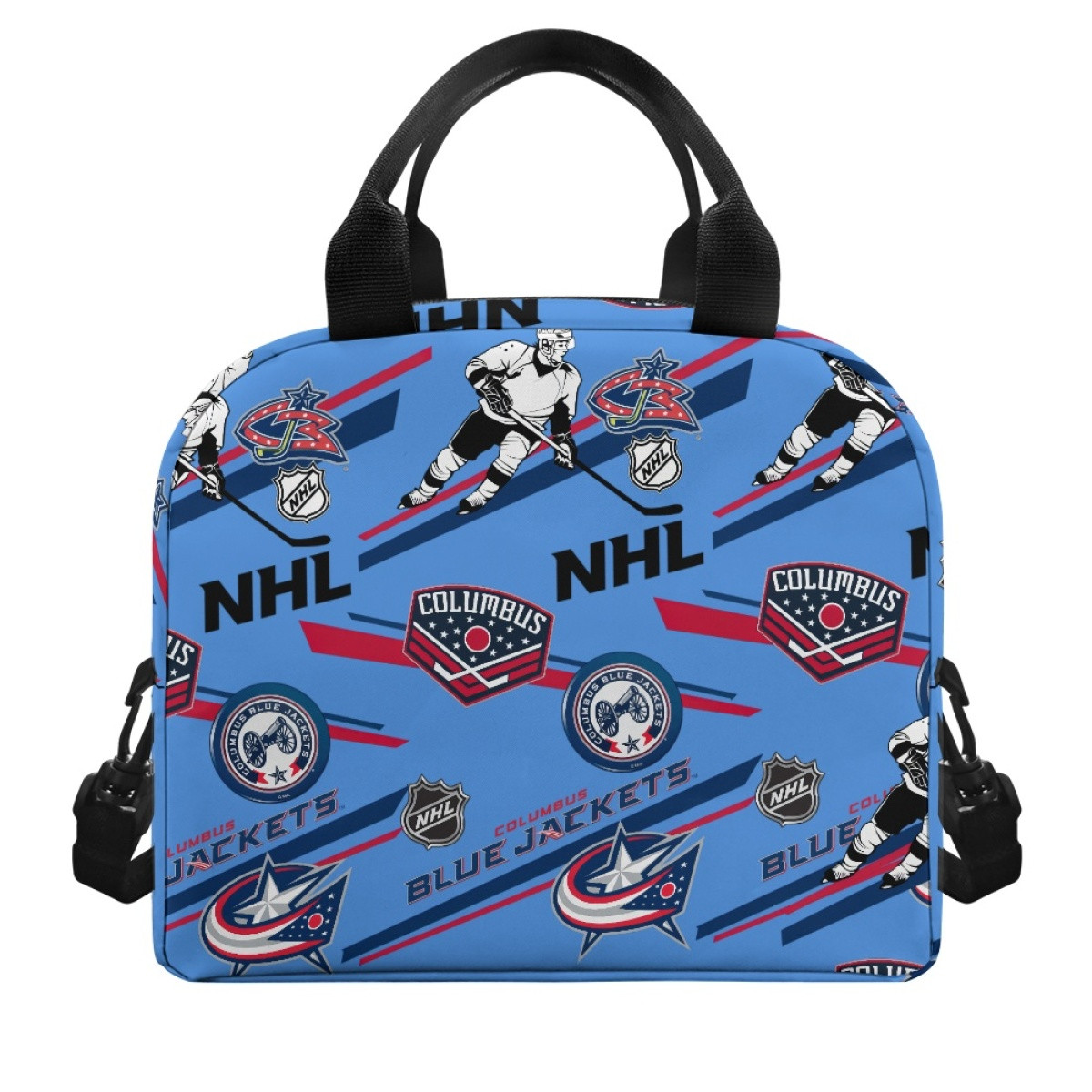 NHL Columbus Blue Jackets Lunch Box - Columbus Blue Jackets Mania Collage Logo