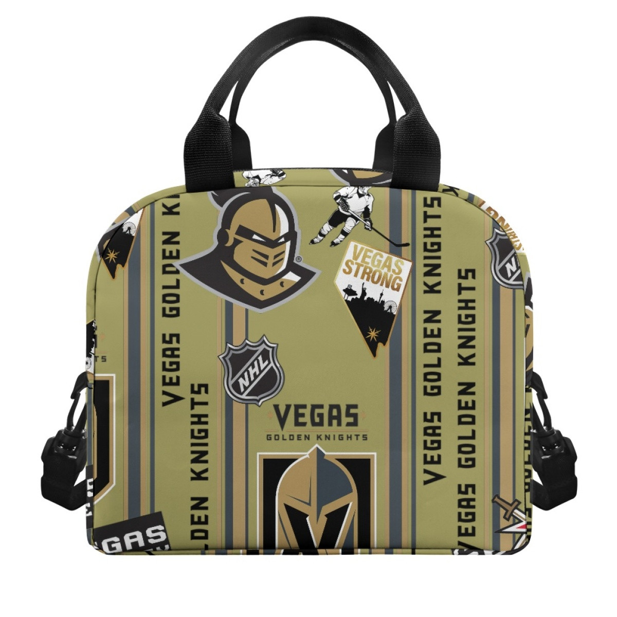 NHL Vegas Golden Knights Lunch Box - Vegas Golden Knights Mania Collage Logo
