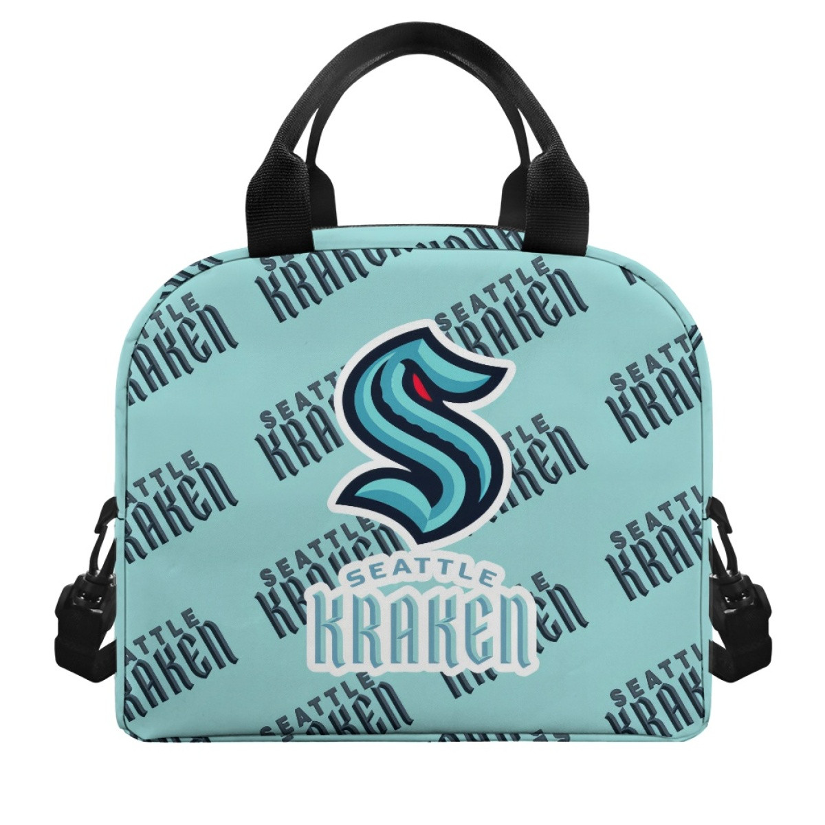 NHL Seattle Kraken Insulated Lunch Bag Box - Seattle Kraken Medley Monogram Wordmark
