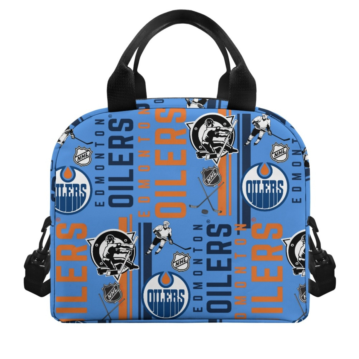 NHL Edmonton Oilers Lunch Box - Edmonton Oilers Mania Collage Logo