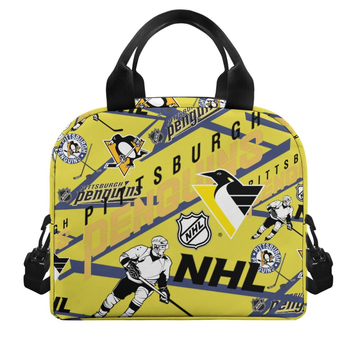 NHL Pittsburgh Penguins Lunch Box - Pittsburgh Penguins Mania Collage Logo