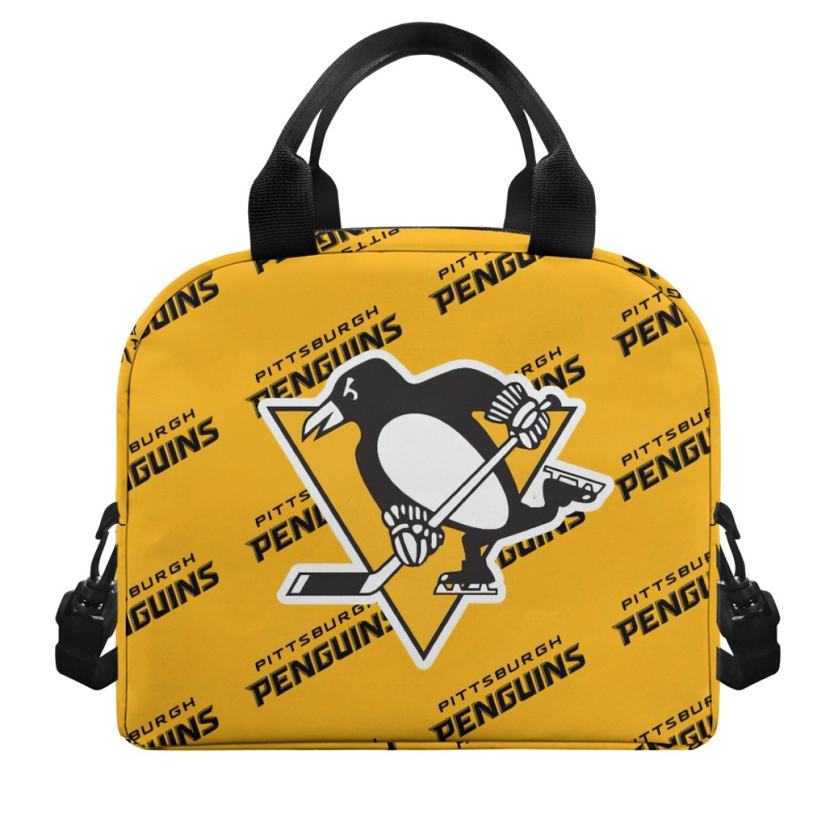 NHL Pittsburgh Penguins Insulated Lunch Bag Box - Pittsburgh Penguins Medley Monogram Wordmark