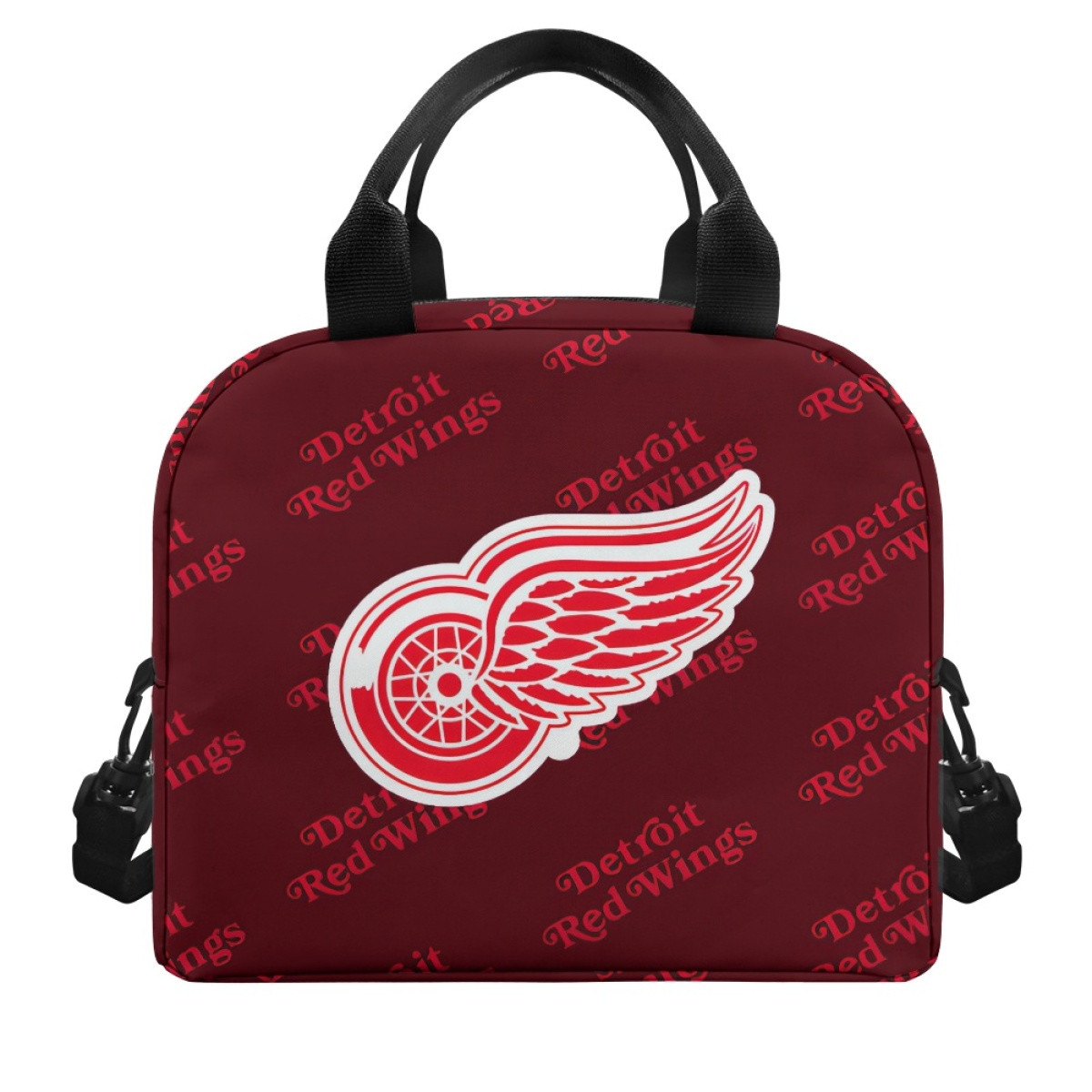 NHL Detroit Red Wings Insulated Lunch Bag Box - Detroit Red Wings Medley Monogram Wordmark