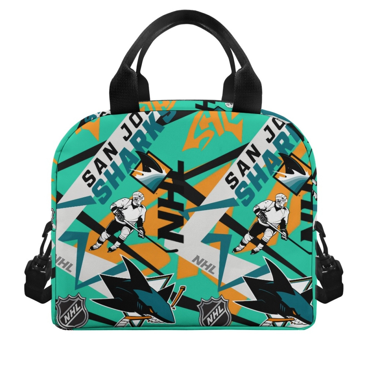 NHL San Jose Sharks Lunch Box - San Jose Sharks Mania Collage Logo