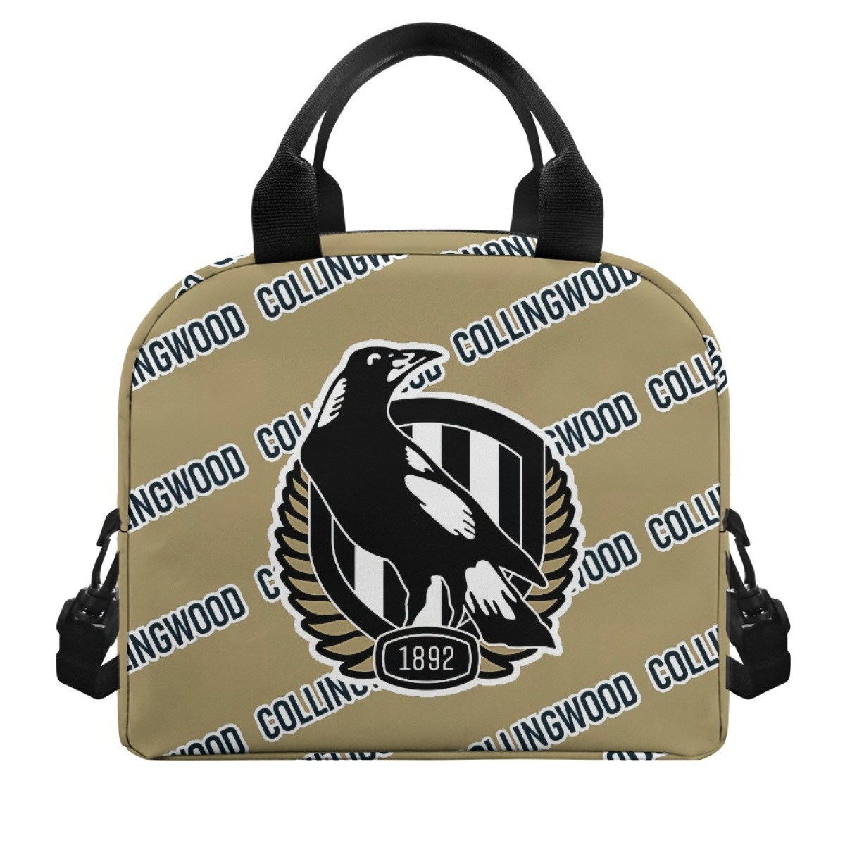Collingwood Football Club Insulated Lunch Bag Box - Collingwood Football Club Medley Monogram Wordmark
