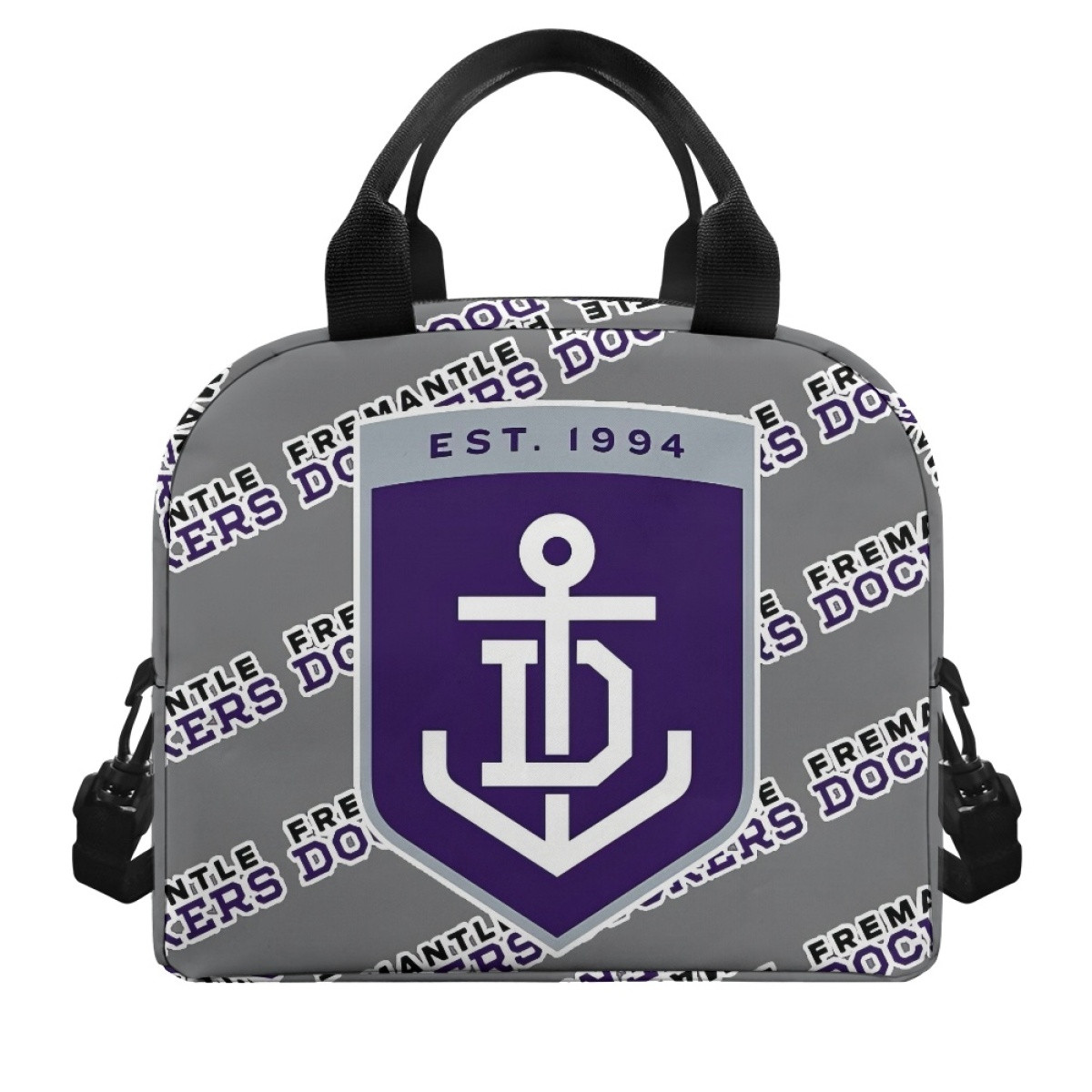 Fremantle Dockers Football Club Insulated Lunch Bag Box - Dockers Football Club Medley Monogram Wordmark