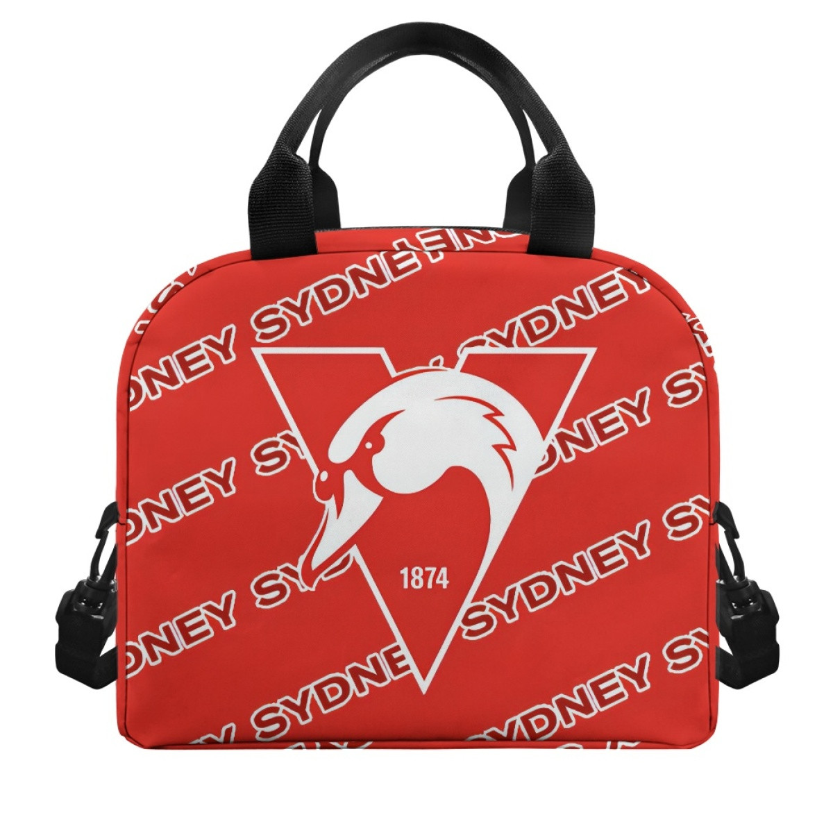 Sydney Swans Football Club Insulated Lunch Bag Box - Swans Football Club Medley Monogram Wordmark