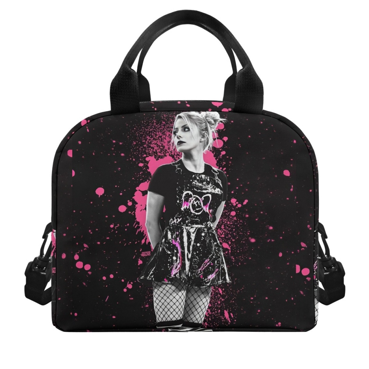 WWE Alexa Bliss Lunch Box - Alexa Bliss Grayscale Pink Splash
