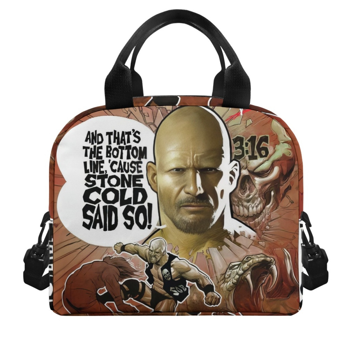 WWE Steve Austin Lunch Box - Steve Austin Comic Art