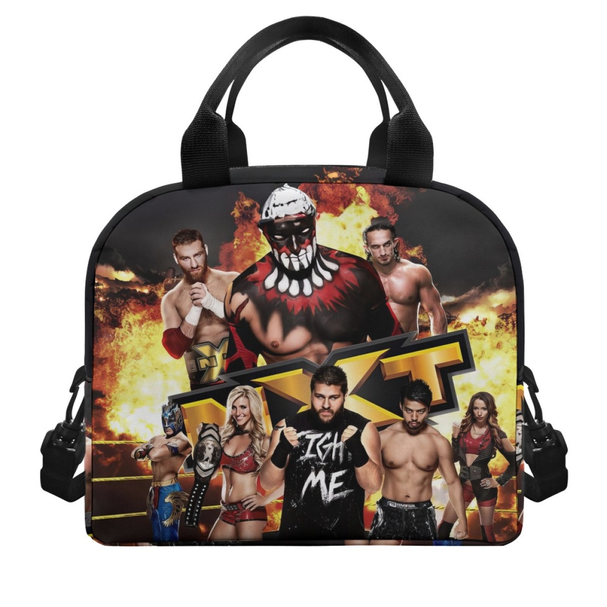 WWE Lunch Box - WWE Evolution With Fire Background