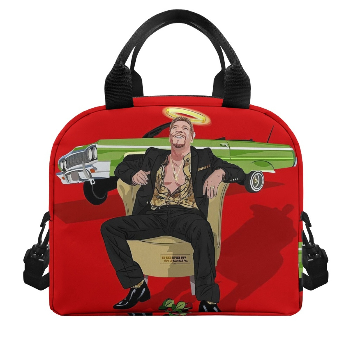 WWE Eddie Guerrero Lunch Box - Eddie Guerrero Halo Cartoon Art