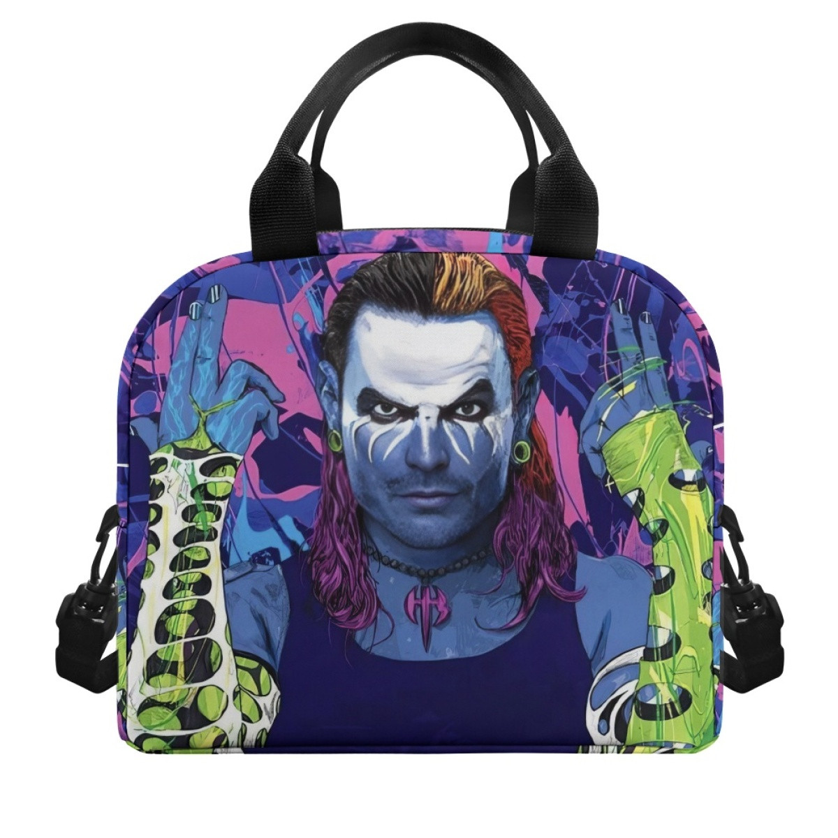 WWE Jeff Hardy Lunch Box - Jeff Hardy Portrait Cartoon Art